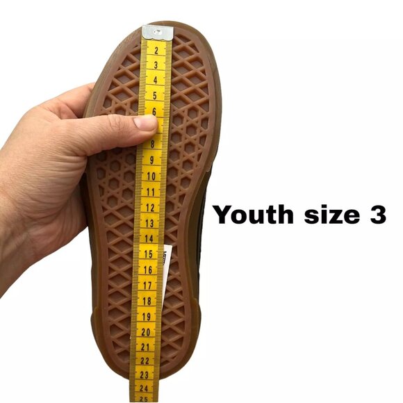 Vans Caldrone Youth Boy's Suede Sneakers Size 3 Navy Blue Classic Stylish Shoes - Picture 11 of 16